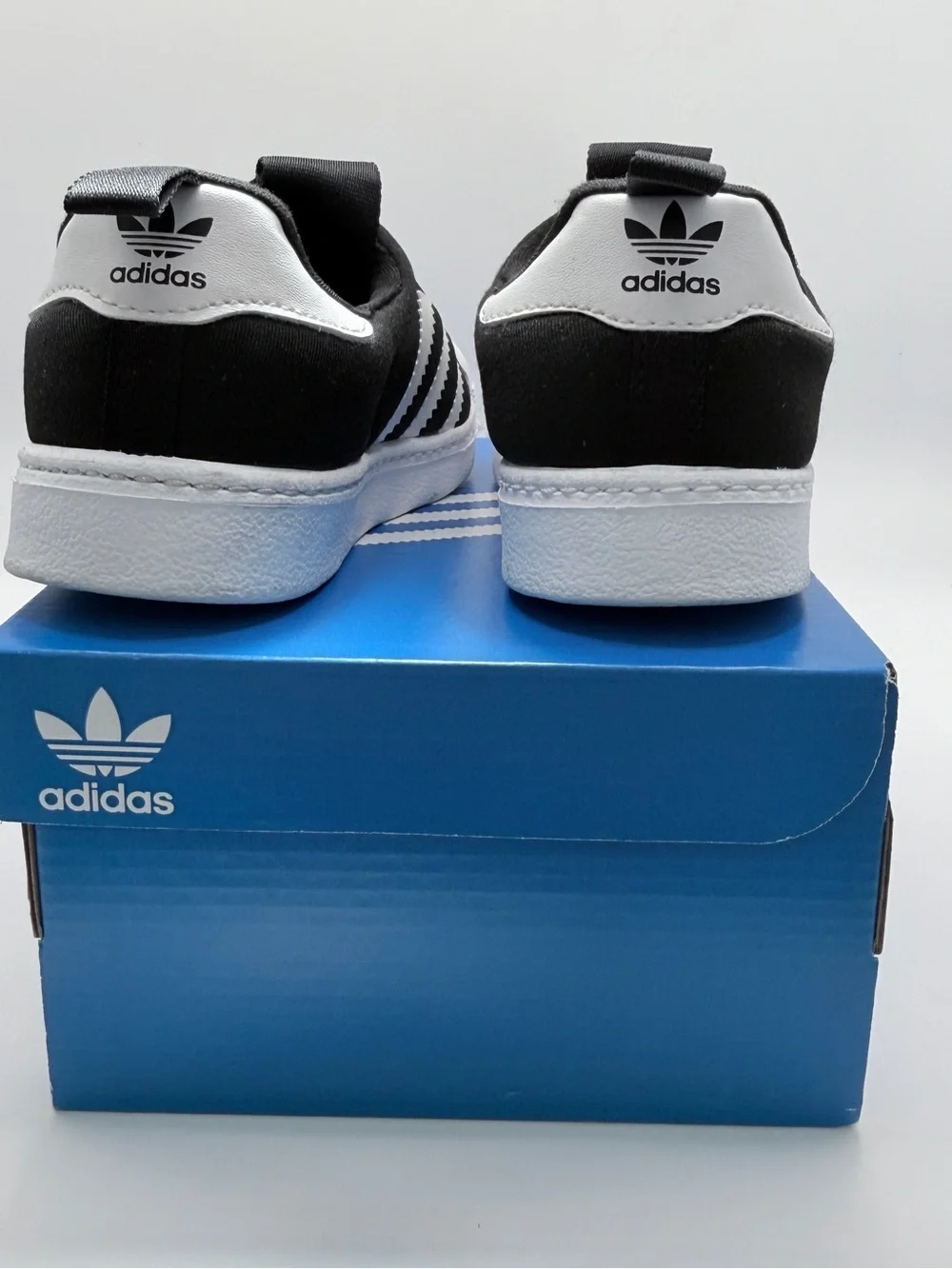 Adidas Toddler Superstar Slip-On Sneakers - Black & White